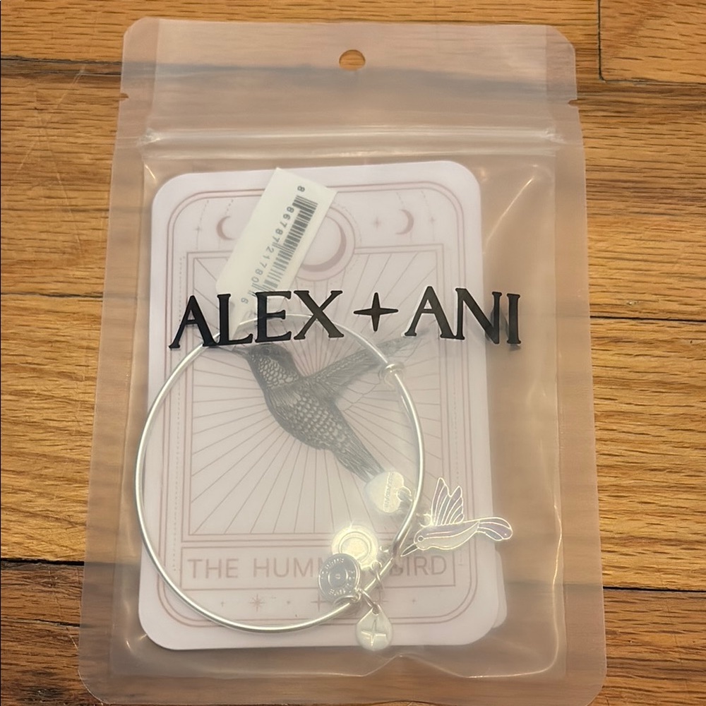 Alex and Ani Silver Hummingbird Bracelet